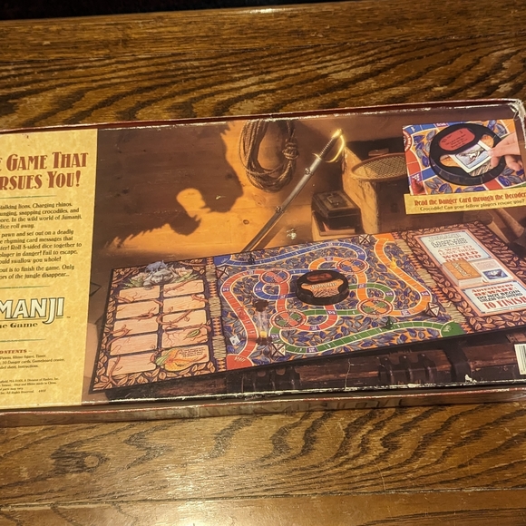 Vintage 1995 JUMANJI Board Game Milton Bradley Game 100% COMPLETE - Picture 5 of 5